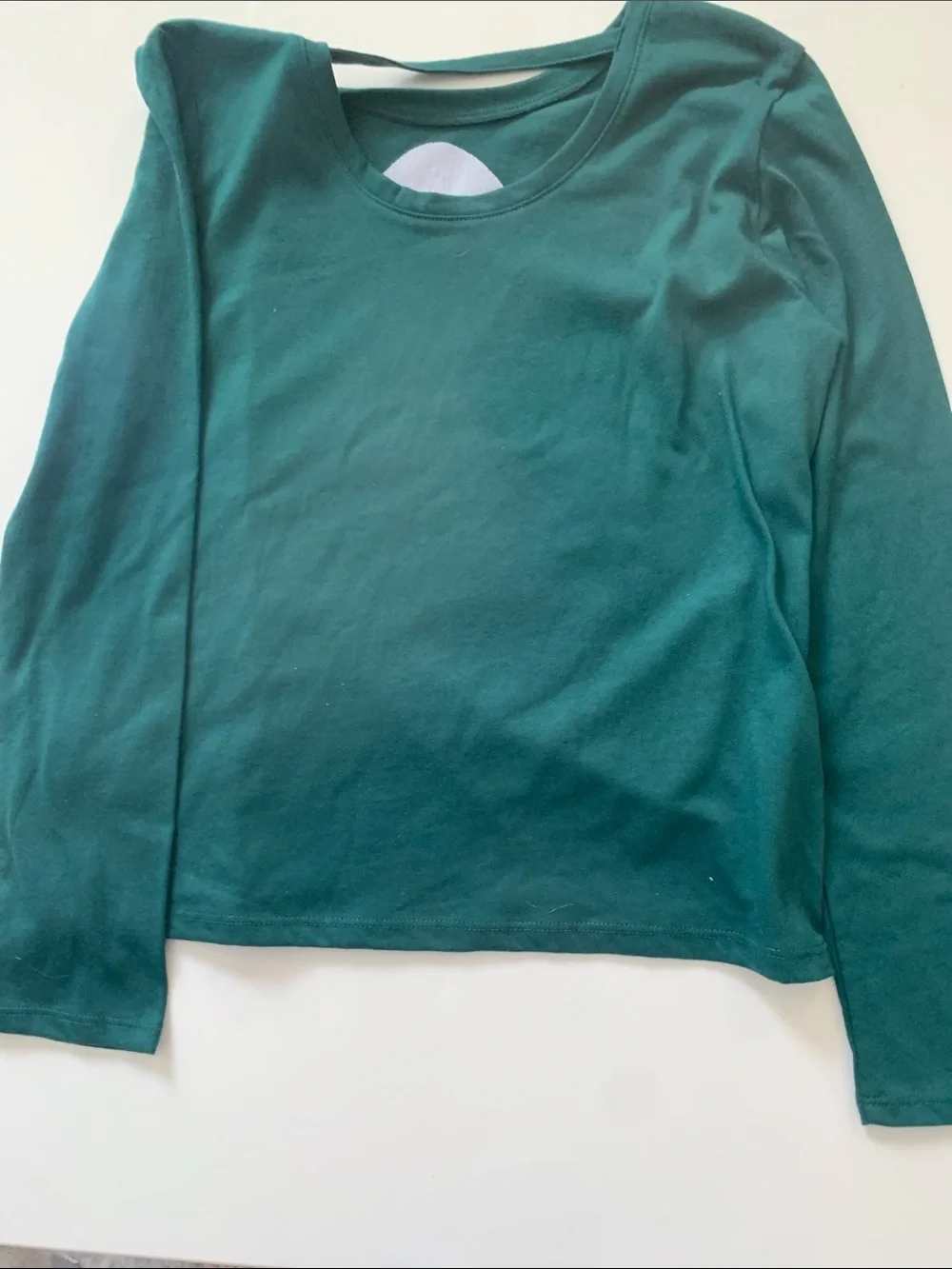NWT The Children's Place Teal Green Long-Sleeve Sequin Tree Top Size Lg
